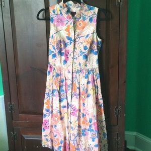 Jcrew floral midi dress